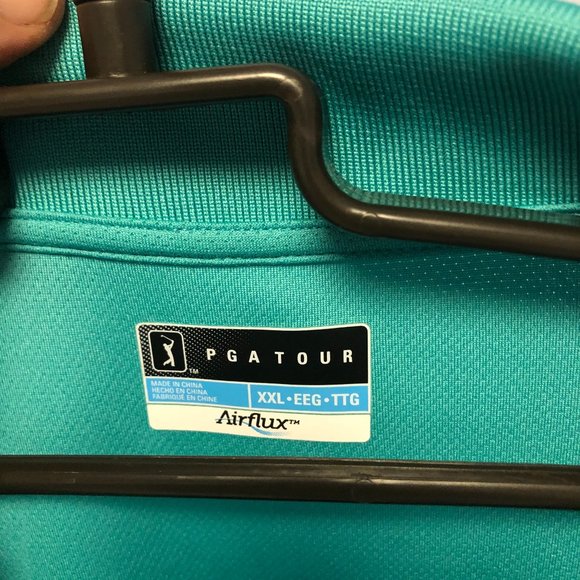 light green pga tour polo shirt - Picture 2 of 2